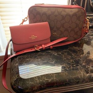 Coach crossbody bag and wallet